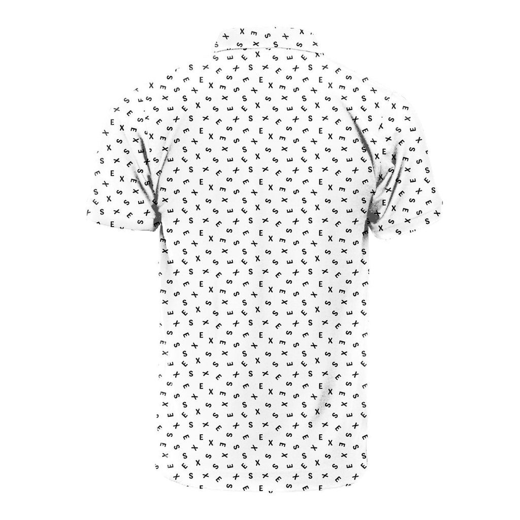 Words Swirl - Funny Golf Polo Shirt-Polo Shirt For Men-Gerbera Prints