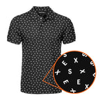 Words Swirl - Funny Golf Polo Shirt-Polo Shirt For Men-Gerbera Prints