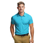 Words Swirl - Funny Golf Polo Shirt-Polo Shirt For Men-Gerbera Prints
