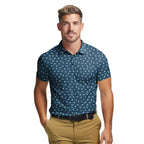 Words Swirl - Funny Golf Polo Shirt-Polo Shirt For Men-Gerbera Prints