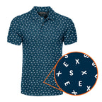 Words Swirl - Funny Golf Polo Shirt-Polo Shirt For Men-Gerbera Prints