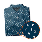 Words Swirl - Funny Golf Polo Shirt-Polo Shirt For Men-Gerbera Prints