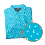 Words Swirl - Funny Golf Polo Shirt-Polo Shirt For Men-Gerbera Prints