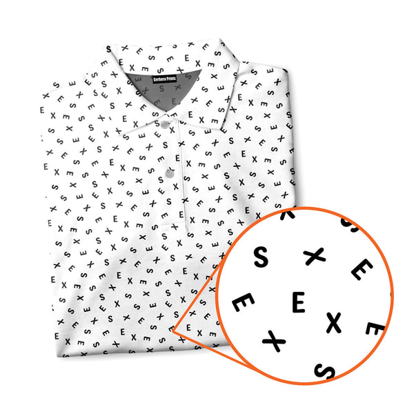 Words Swirl - Funny Golf Polo