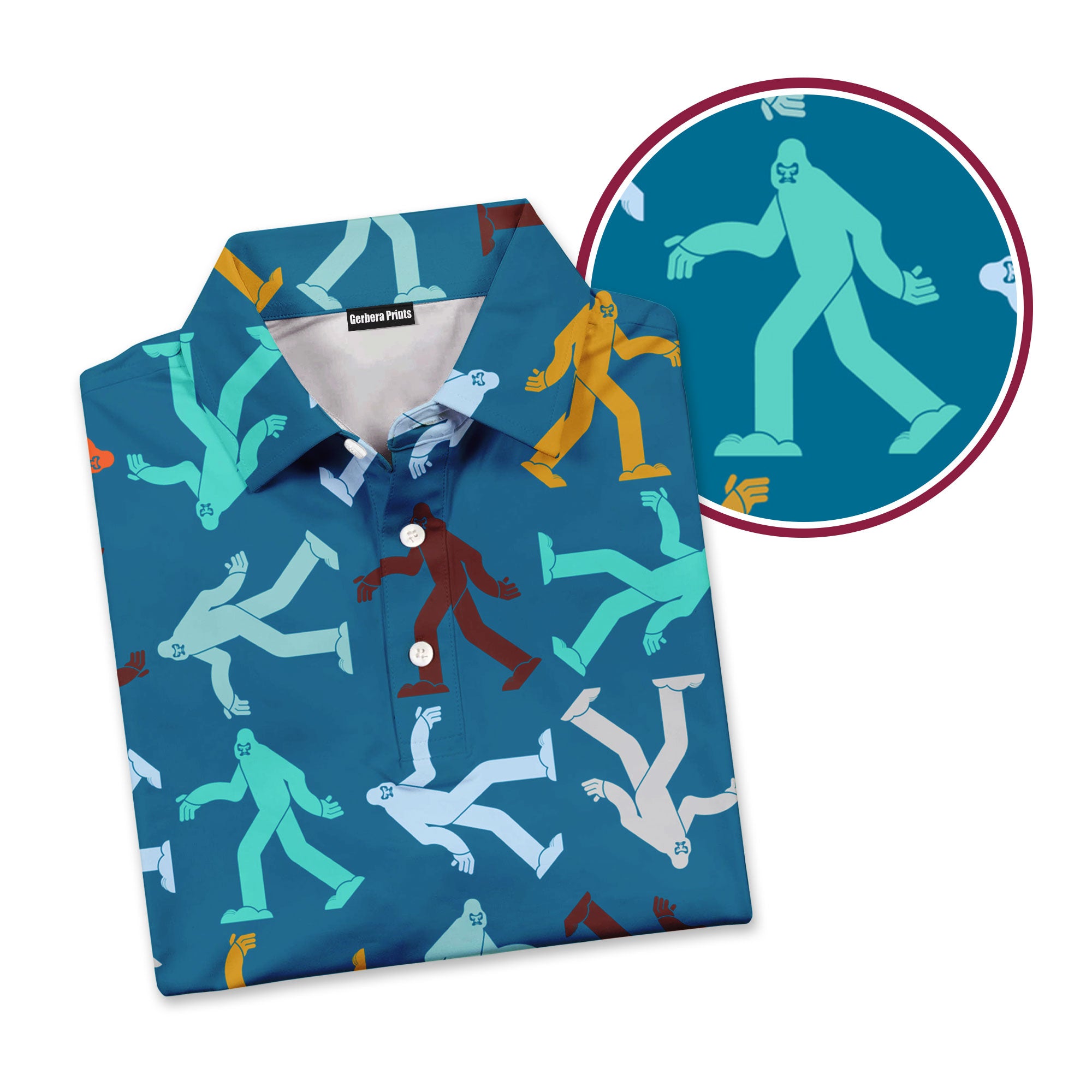 Bigfoot Sasquatch - Golf Polo Shirt