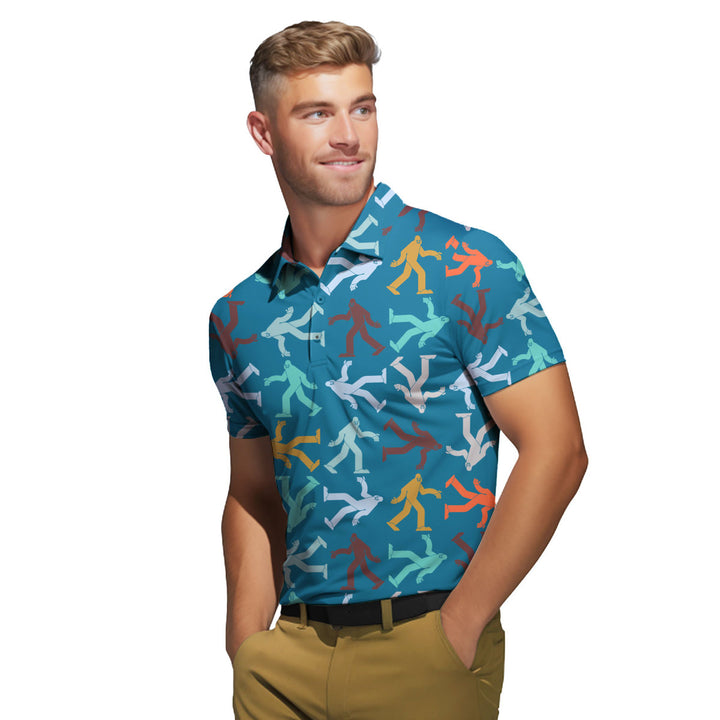 Bigfoot Sasquatch - Funny Golf Polo