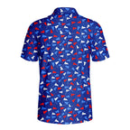 Flag Tap Golf - Golf Polo Shirt-Polo Shirt For Men-Gerbera Prints