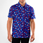 Flag Tap Golf - Golf Polo Shirt-Polo Shirt For Men-Gerbera Prints