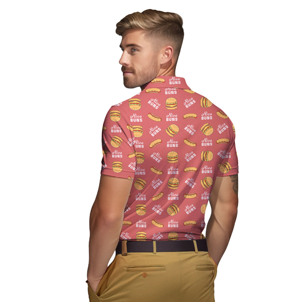 Nice Buns - Golf Polo Shirt-Polo Shirt For Men-Gerbera Prints
