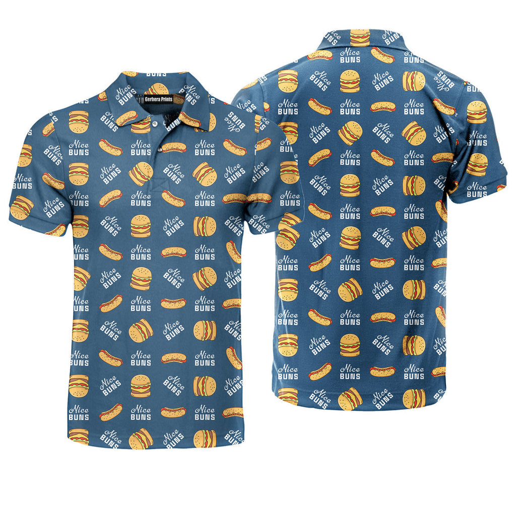 Nice Buns - Golf Polo Shirt-Polo Shirt For Men-Gerbera Prints