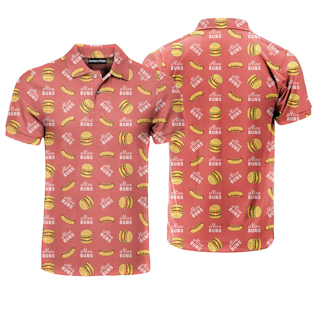 Nice Buns - Golf Polo Shirt-Polo Shirt For Men-Gerbera Prints