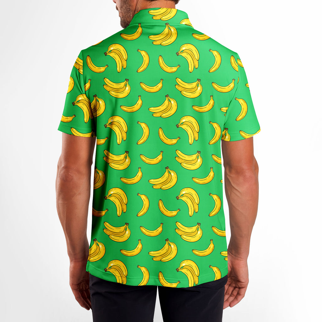 19th Hole Bogey Banana Green - Golf Polo Shirt