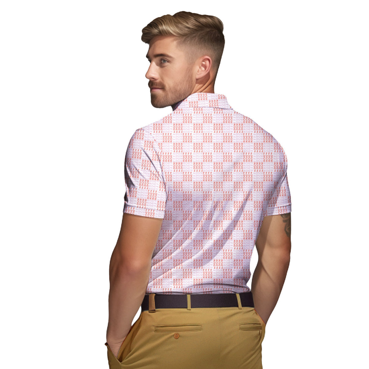 Funny F#@K Pink - Funny Golf Polo Shirt-Polo Shirt For Men-Gerbera Prints