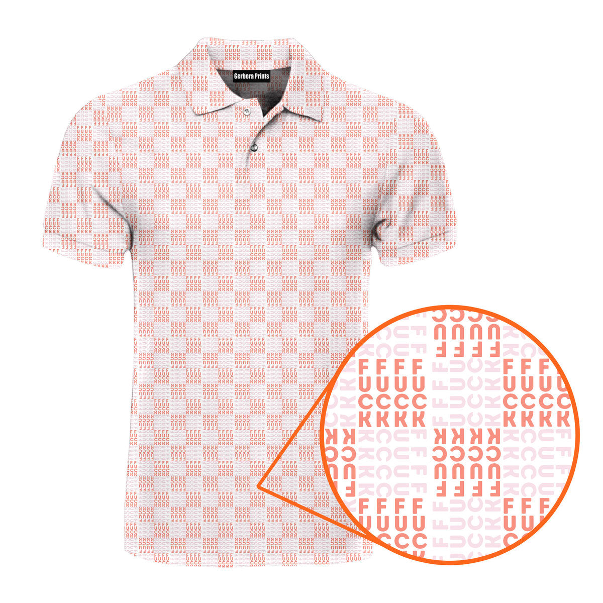Funny F#@K Pink - Funny Golf Polo Shirt-Polo Shirt For Men-Gerbera Prints
