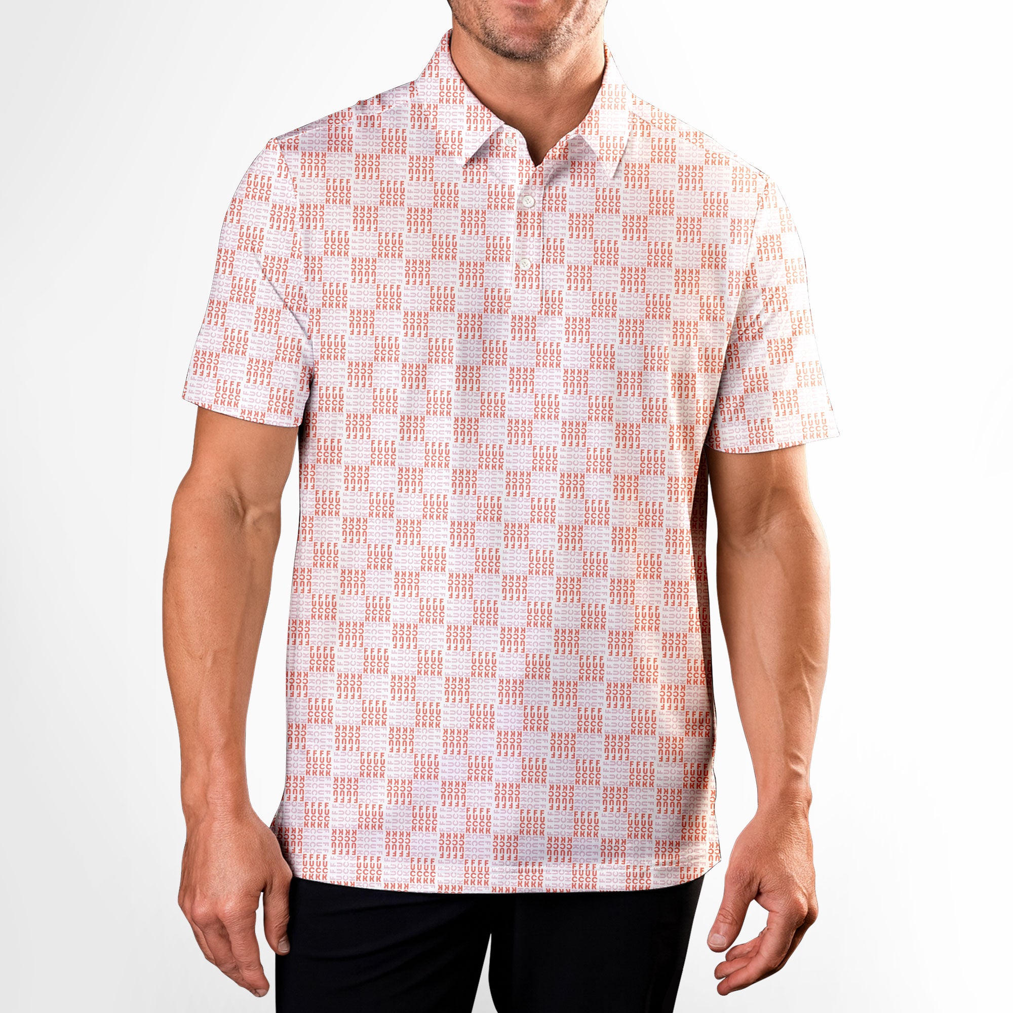 Funny F#@K-Polo Shirt For Men-Gerbera Prints