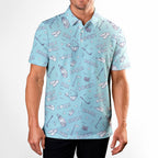 Birdie Tag - Golf Polo Shirt-Polo Shirt For Men-Gerbera Prints