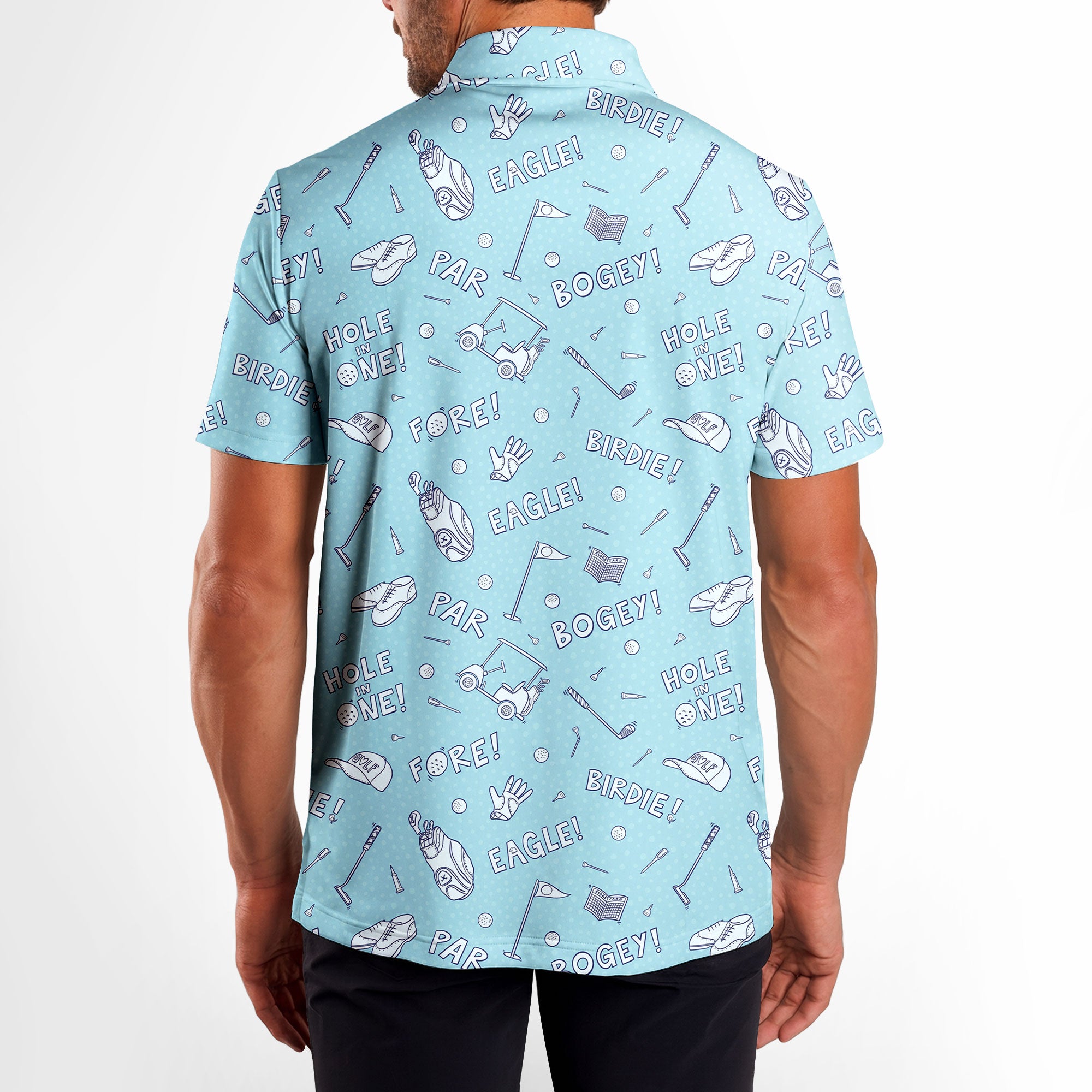 Birdie Tag - Golf Polo Shirt-Polo Shirt For Men-Gerbera Prints