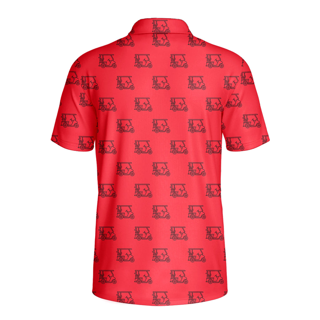 Cart Path Only - Golf Polo Shirt-Polo Shirt For Men-Gerbera Prints