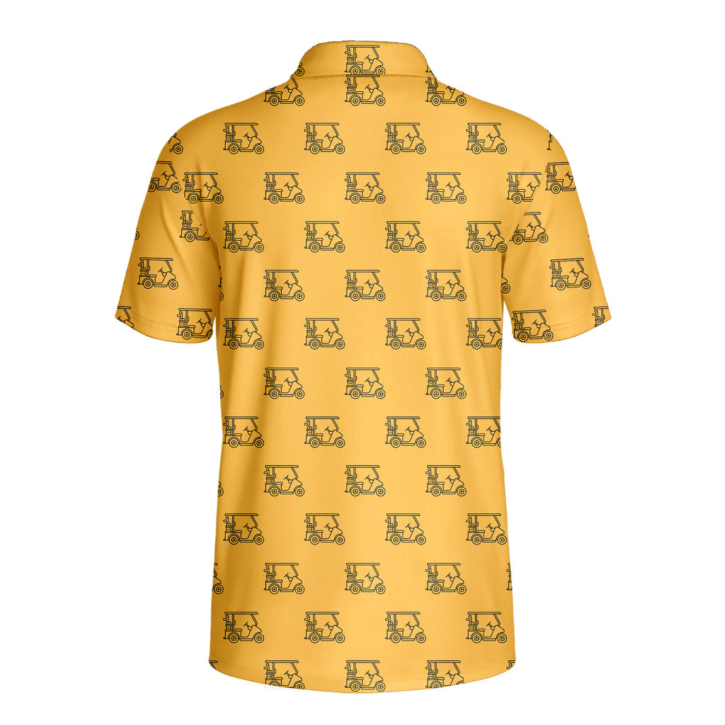 Cart Path Only - Golf Polo Shirt-Polo Shirt For Men-Gerbera Prints