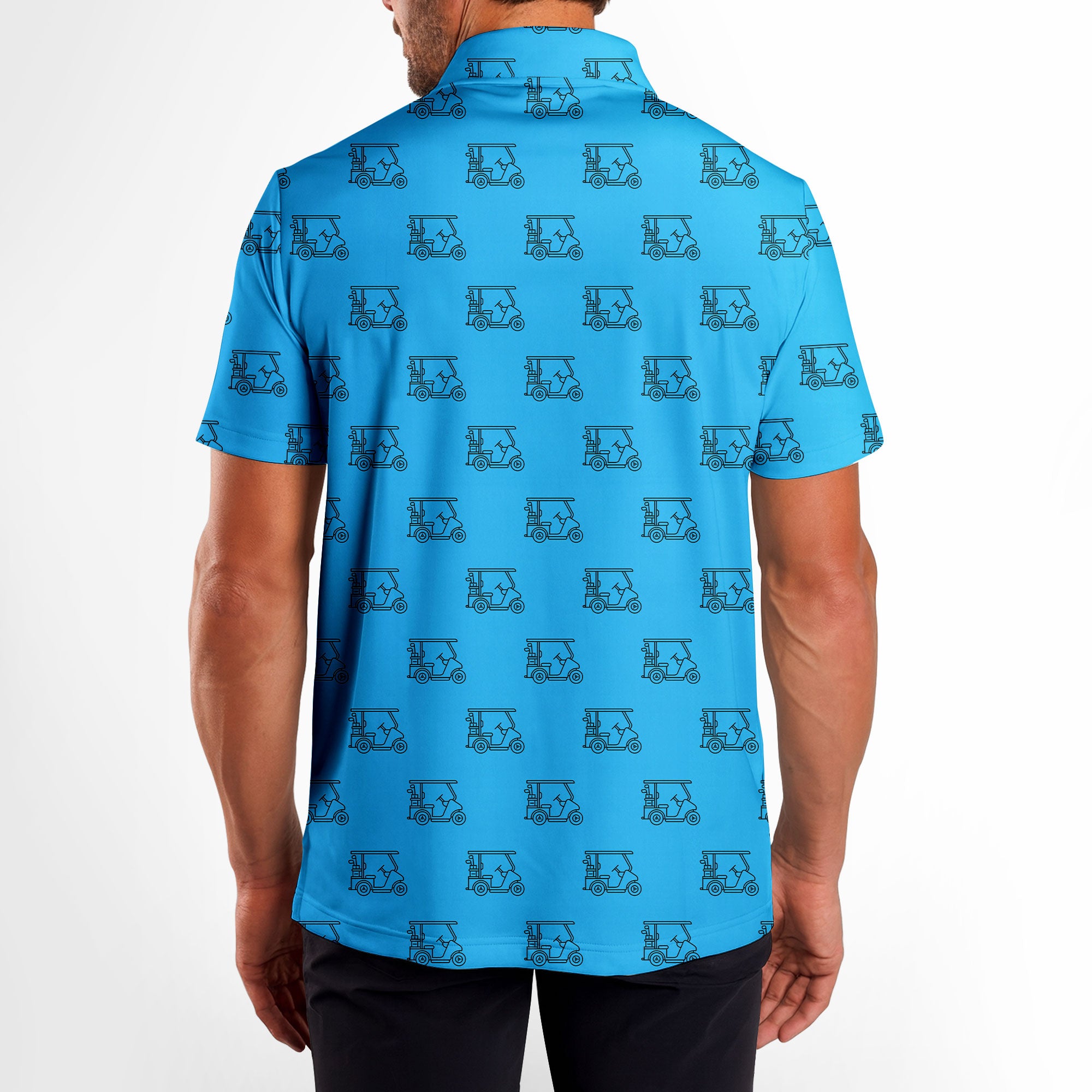 Cart Path Only - Golf Polo Shirt-Polo Shirt For Men-Gerbera Prints