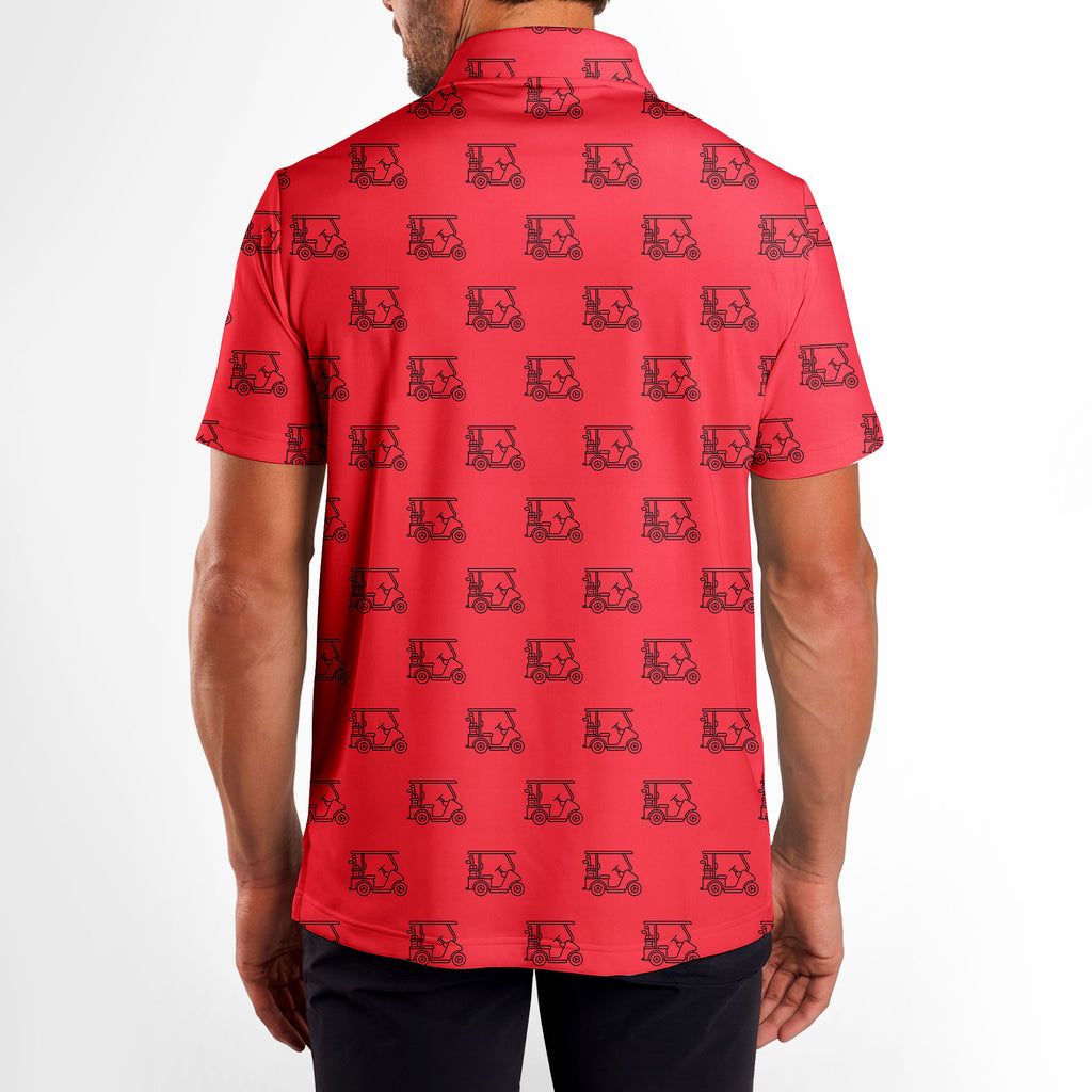 Cart Path Only - Golf Polo Shirt-Polo Shirt For Men-Gerbera Prints