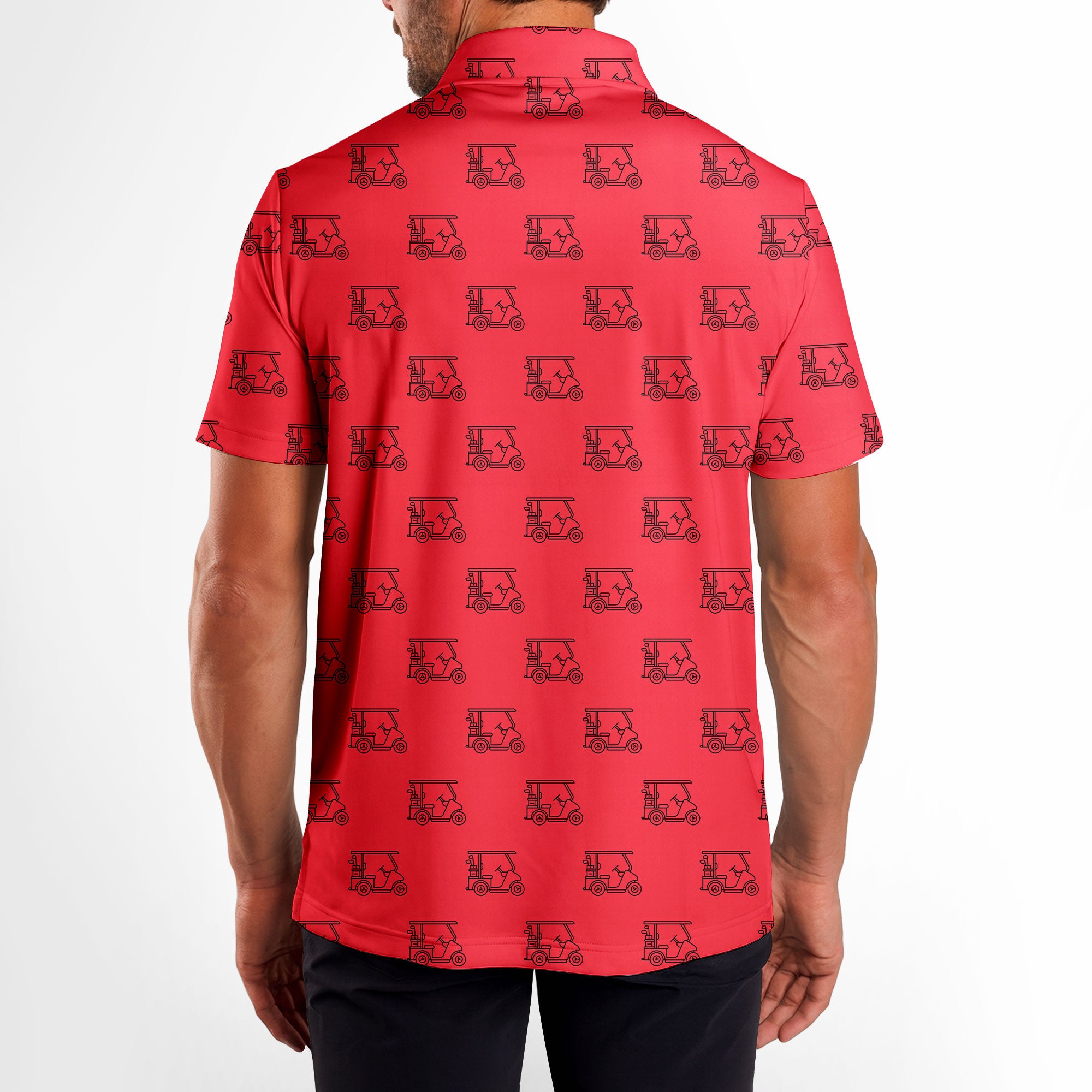 Cart Path Only - Golf Polo Shirt-Polo Shirt For Men-Gerbera Prints