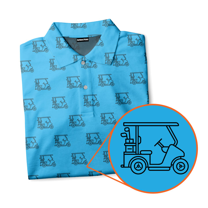 Cart Path Only - Funny Golf Polo