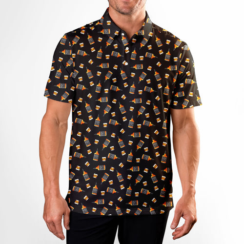 19th Hole Whiskey 1866 Golf - Golf Polo Shirt-Polo Shirt For Men-Gerbera Prints