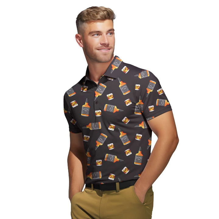 Whiskey 1866 Golf 19th Hole - Funny Golf Polo