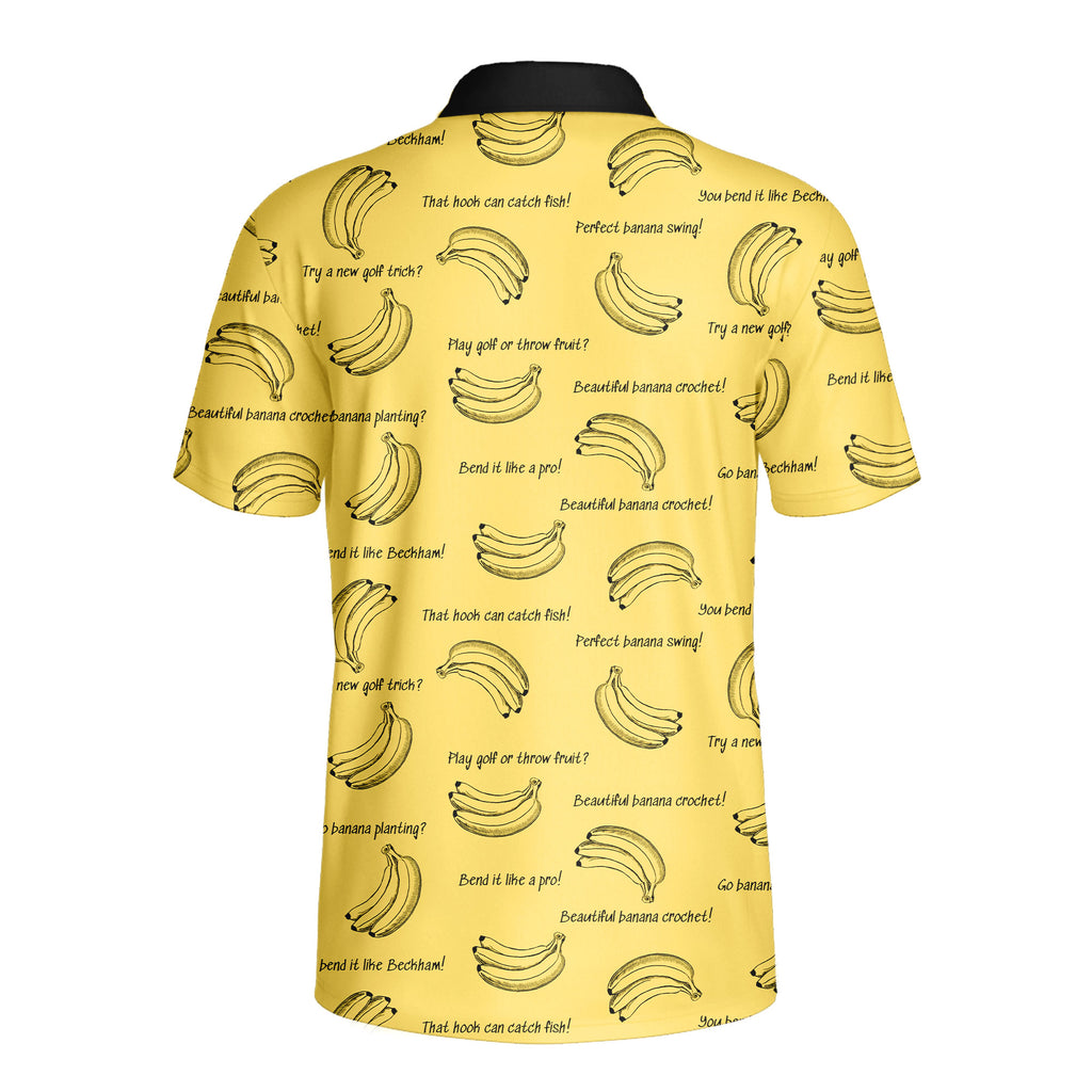 Banana Hook - Golf Polo Shirt-Polo Shirt For Men-Gerbera Prints