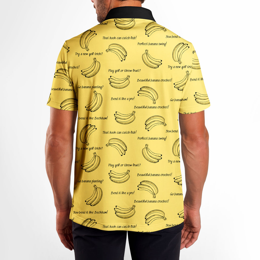 Banana Hook - Golf Polo Shirt-Polo Shirt For Men-Gerbera Prints