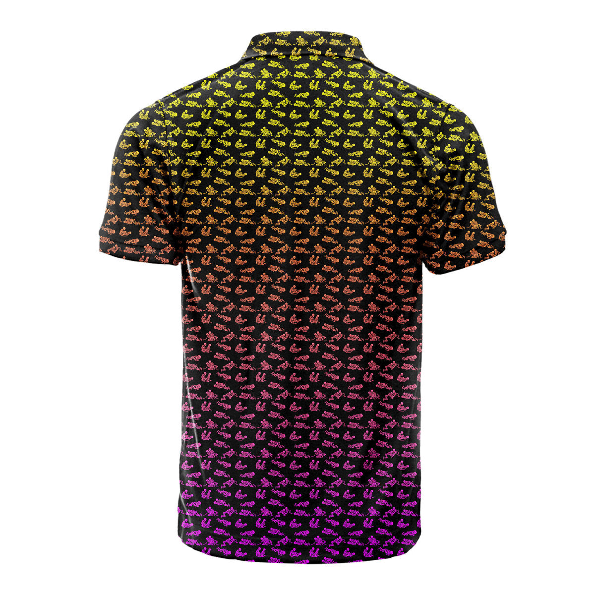 Skeleton Endless Love - Funny Golf Polo Shirt-Polo Shirt For Men-Gerbera Prints