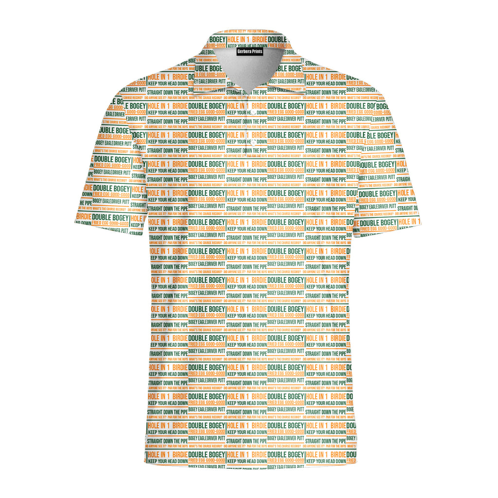 Hole In 1 Birdie - Golf Polo Shirt-Polo Shirt For Men-Gerbera Prints