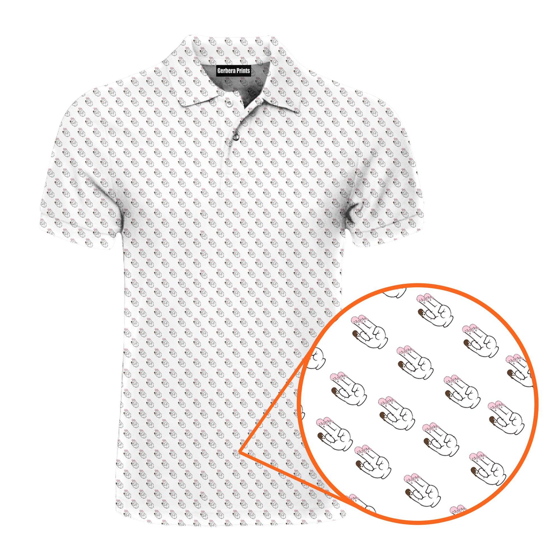 The Shocker Two In The Pink One In The Stink - Funny Golf Polo