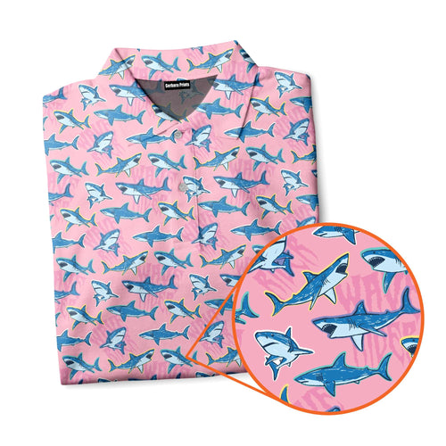 The Pink Sharks Polo Shirt For Men