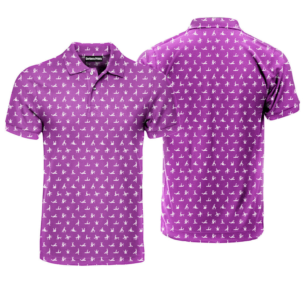 Stick Figure S.E.X Ed - Funny Golf Polo