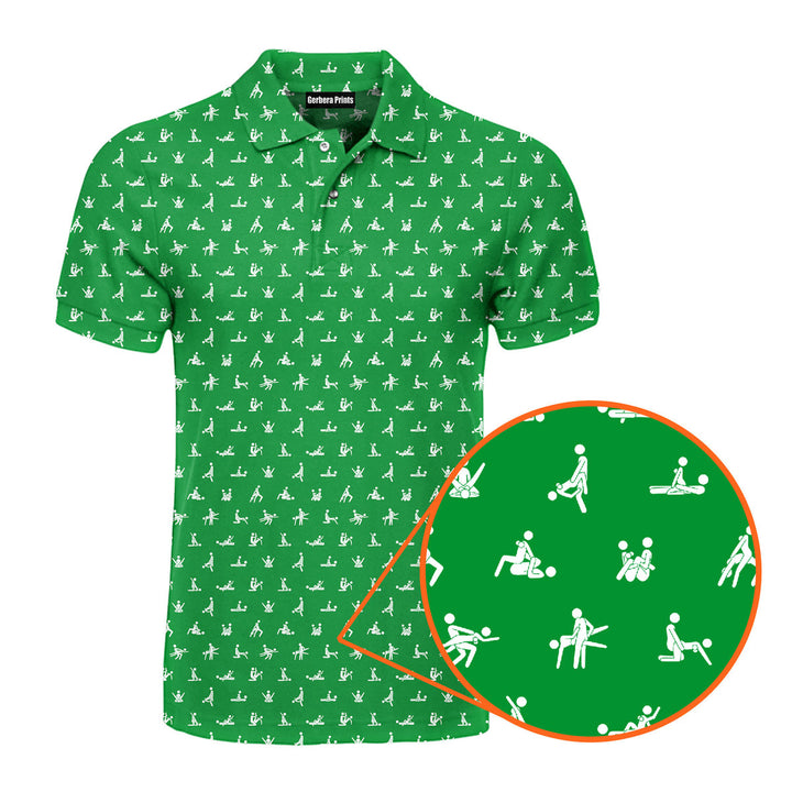 Stick Figure S.E.X Ed - Funny Golf Polo