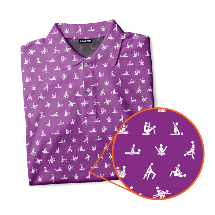 Stick Figure S.E.X Ed - Funny Golf Polo