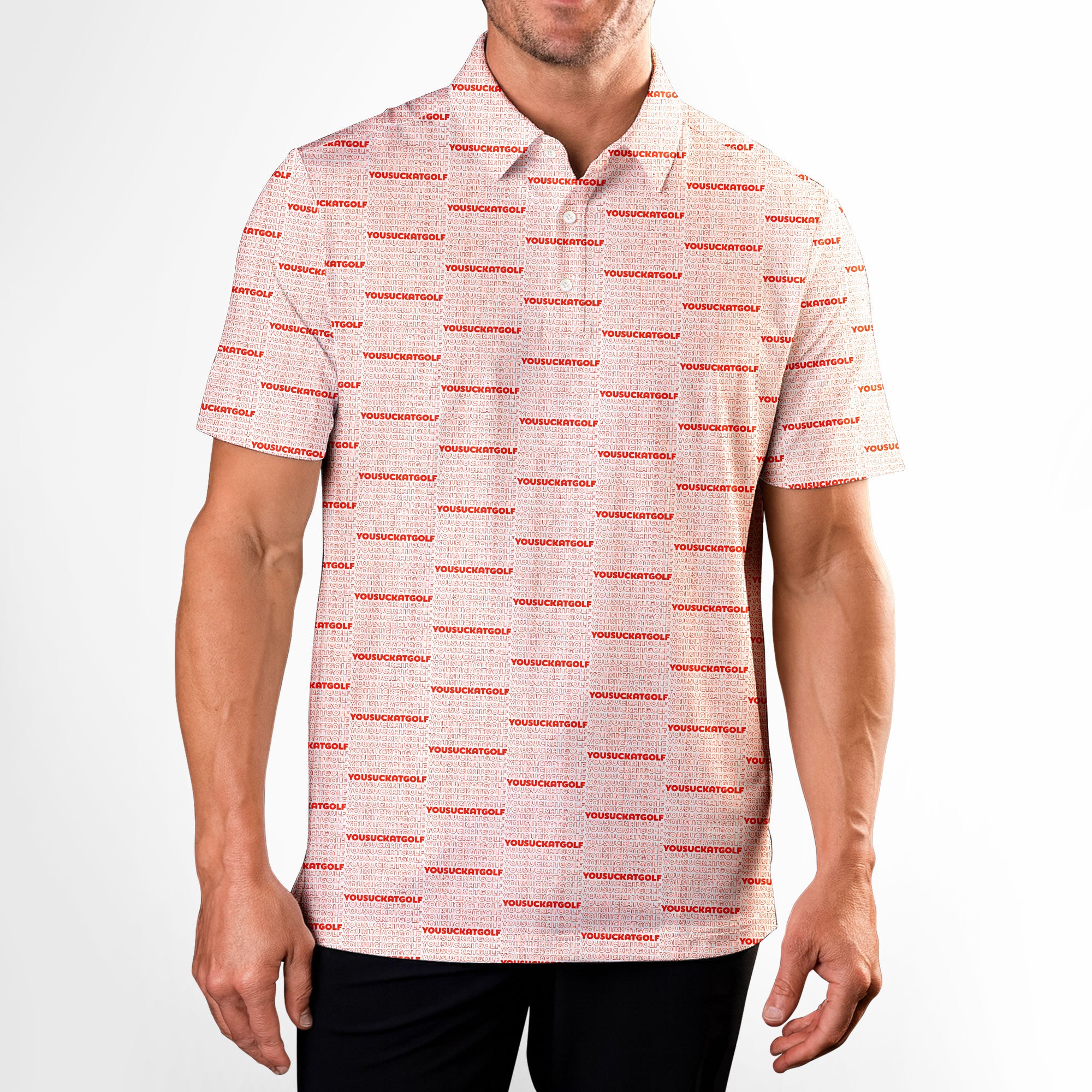 You Suck At Golf - Golf Polo Shirt-Polo Shirt For Men-Gerbera Prints