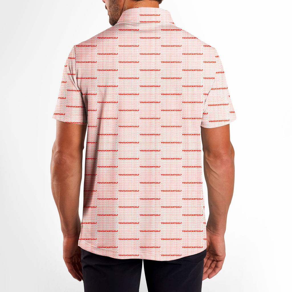 You Suck At Golf - Golf Polo Shirt-Polo Shirt For Men-Gerbera Prints