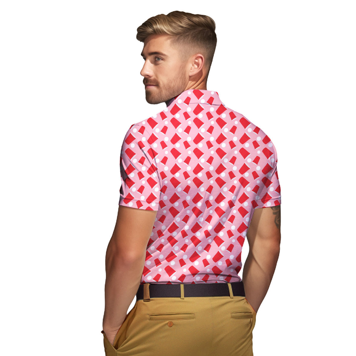 Drinkers Cup Red Solo Cup - Golf Polo Shirt-Polo Shirt For Men-Gerbera Prints