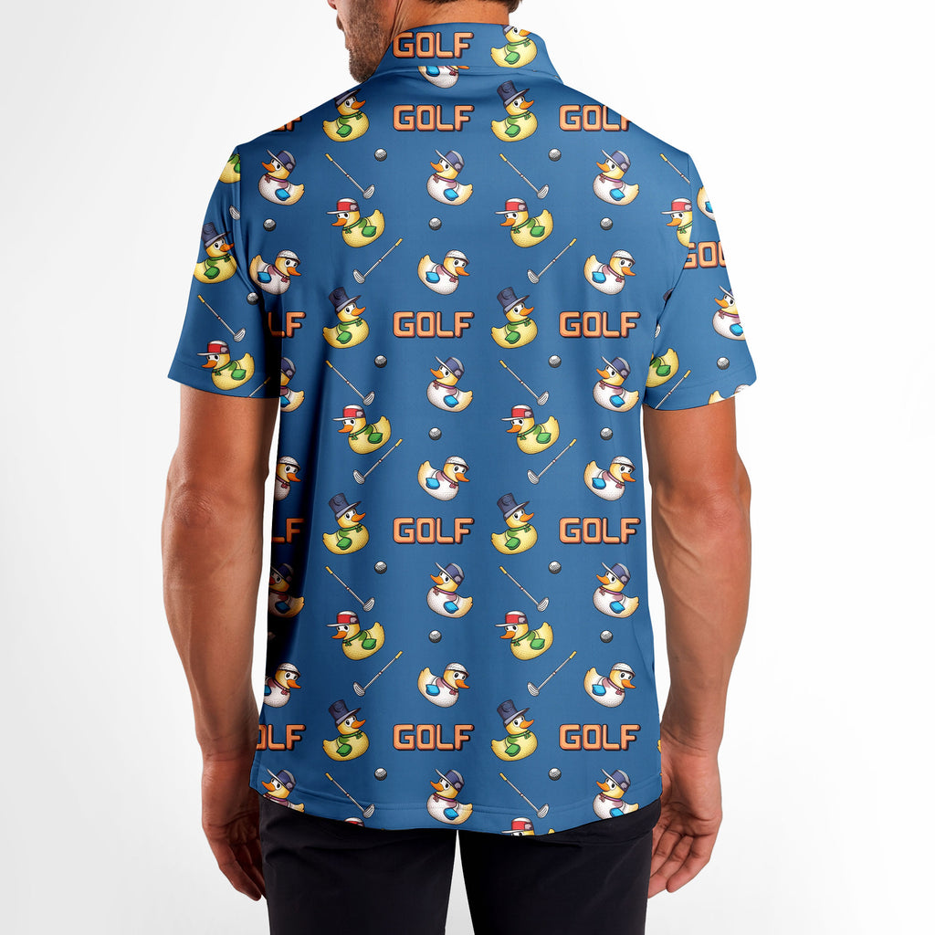 Duck Hook - Golf Polo Shirt-Polo Shirt For Men-Gerbera Prints