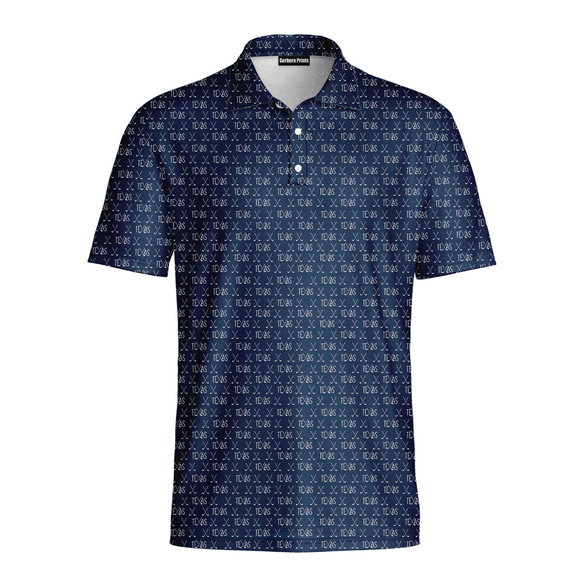 Texas Wedge - Golf Polo Shirt-Polo Shirt For Men-Gerbera Prints
