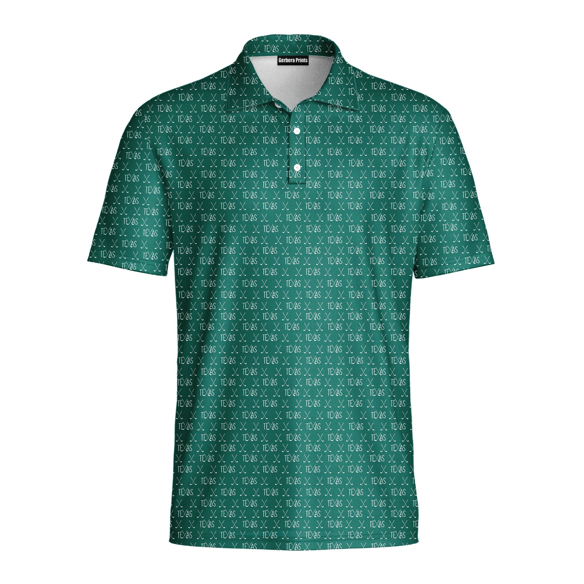 Texas Wedge - Golf Polo Shirt-Polo Shirt For Men-Gerbera Prints