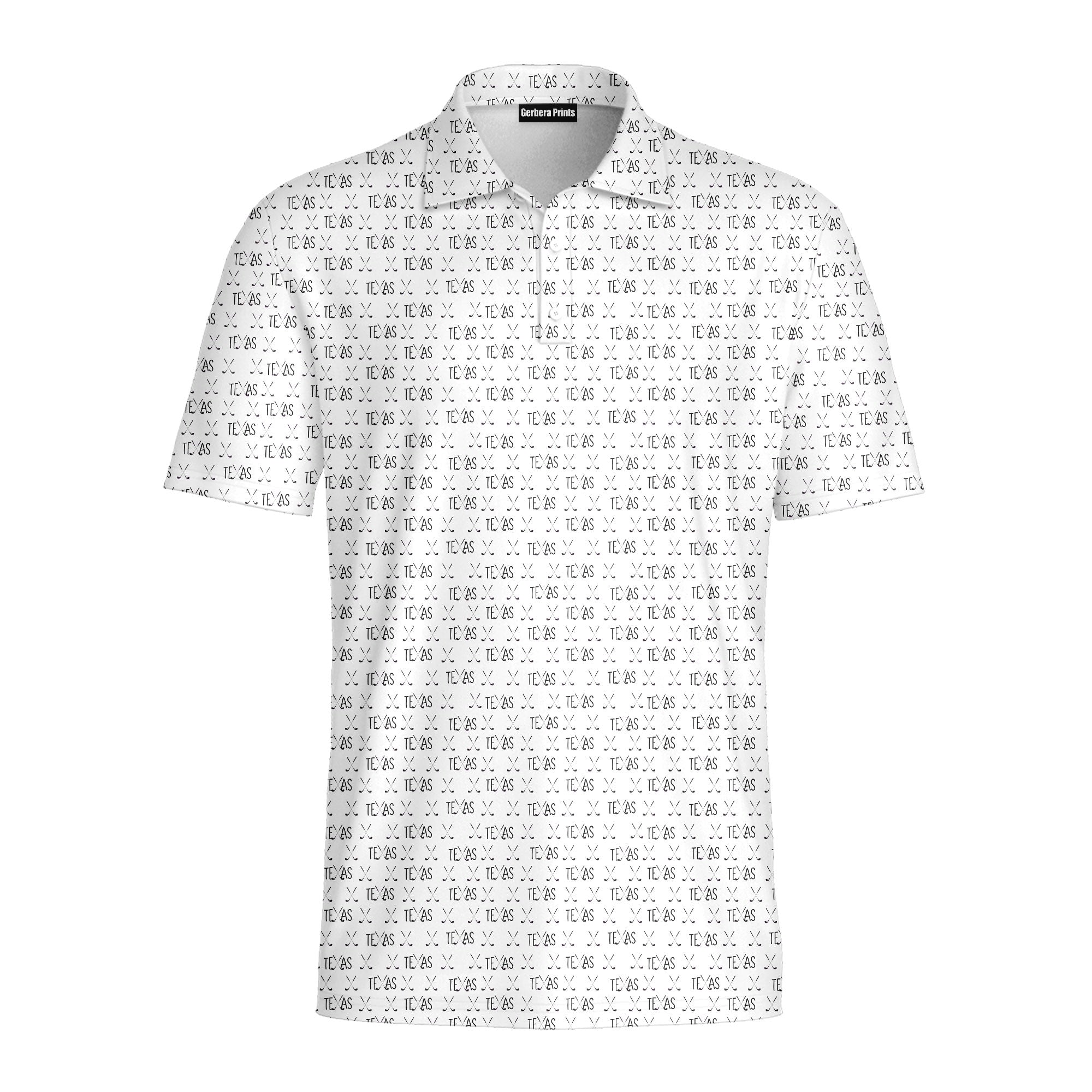 Texas Wedge - Golf Polo Shirt-Polo Shirt For Men-Gerbera Prints