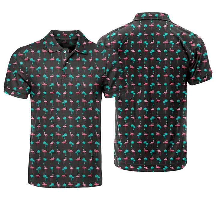 Flamingo - Golf Polo Shirt