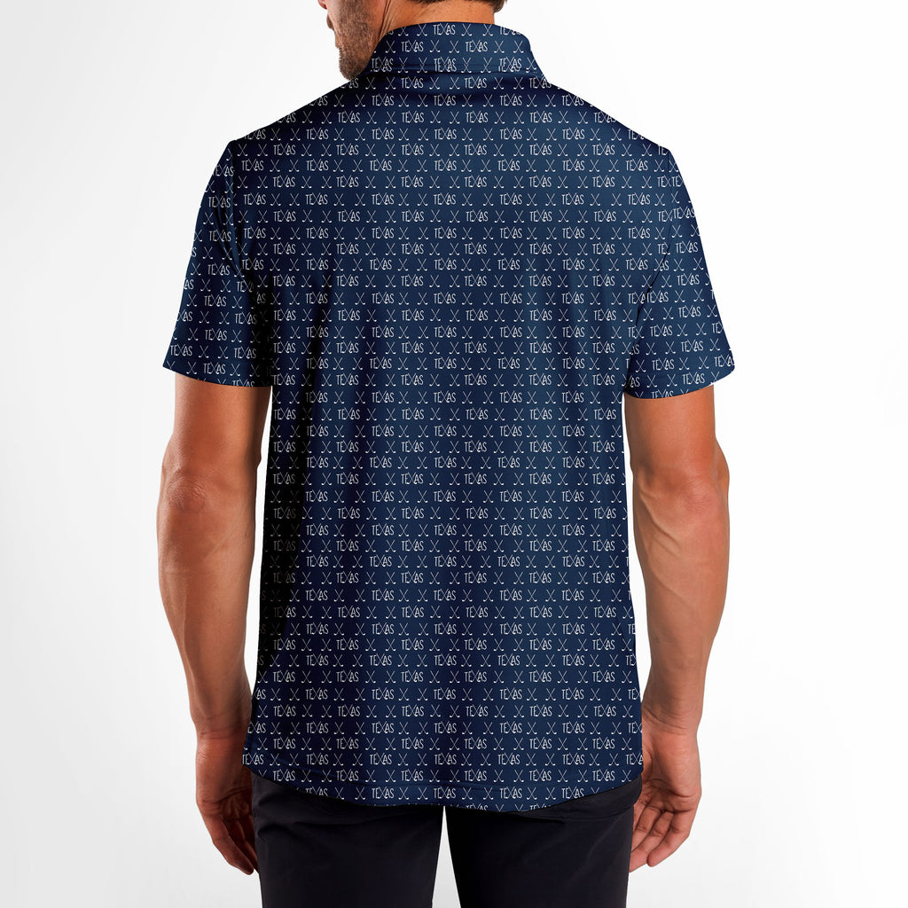 Texas Wedge - Golf Polo Shirt-Polo Shirt For Men-Gerbera Prints
