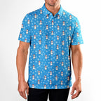 Snowman Golf - Golf Polo Shirt-Polo Shirt For Men-Gerbera Prints