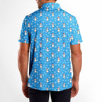 Snowman Golf - Golf Polo Shirt-Polo Shirt For Men-Gerbera Prints