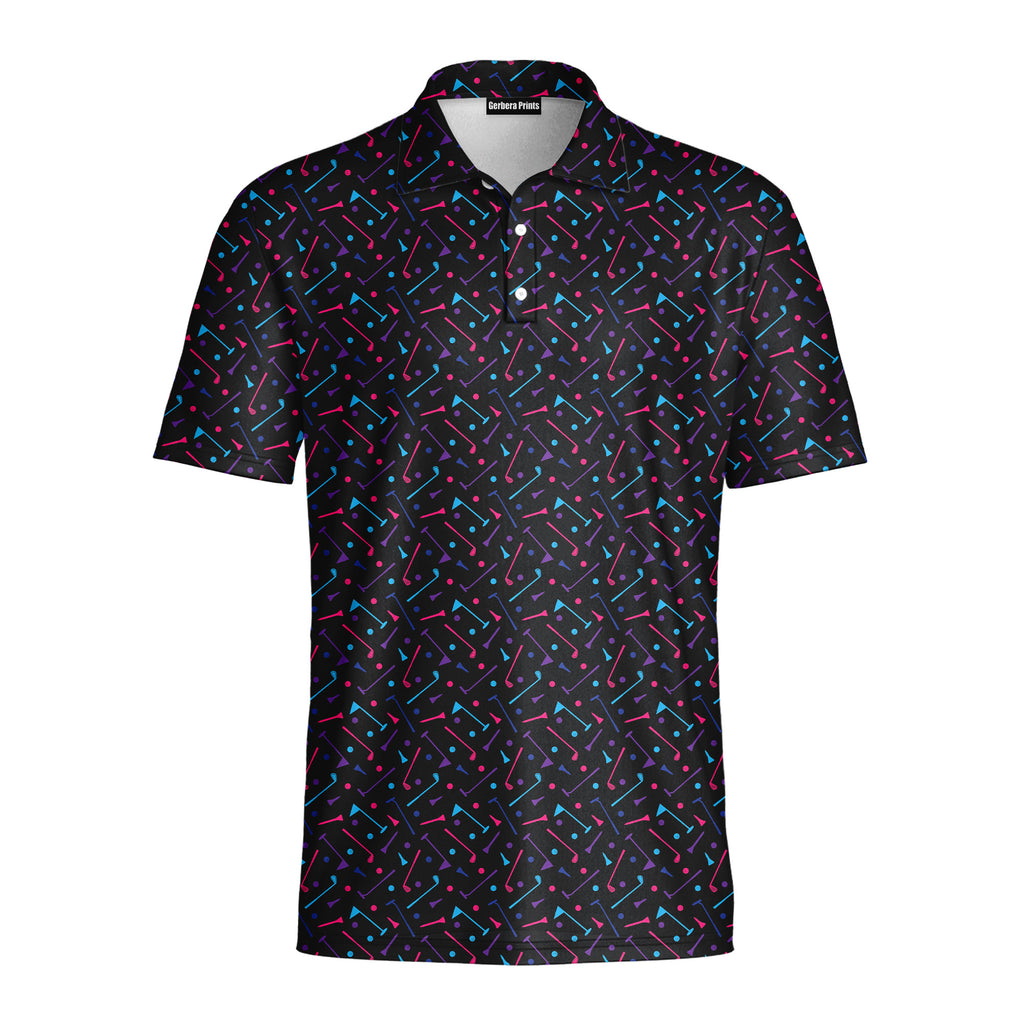 Dings Golf - Golf Polo Shirt-Polo Shirt For Men-Gerbera Prints